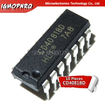 

10pcs DIP CD4081BE CD4081 DIP-14 Quad 2-input AND gate new original