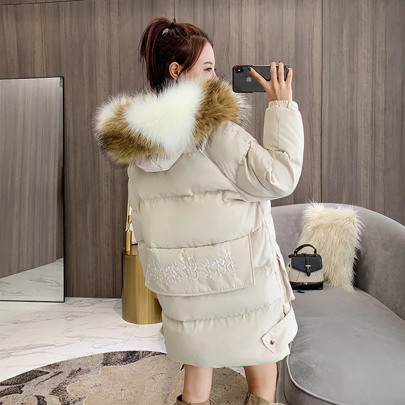 

Cotton Coat Women's 2018 New Style Korean-style Loose-Fit Mid-length Students Cotton-padded Clothes Dongdaemun Thick Cotton-padd