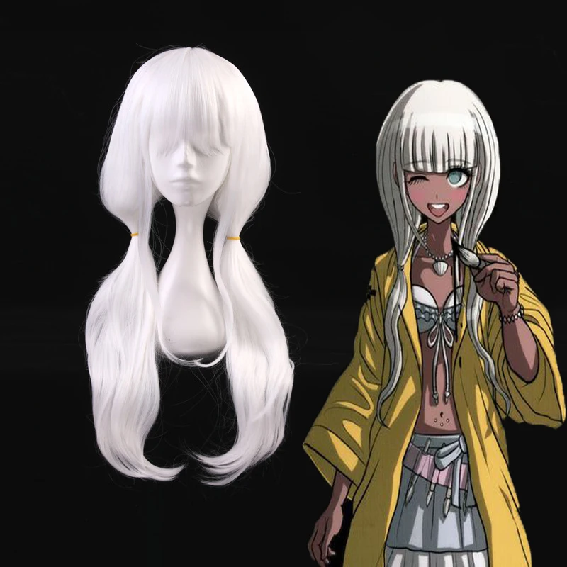 Игра Danganronpa V3 Killing Harmony Косплей парики Angie Yonaga косплей парик термостойкий синтетический парик Хэллоуин Карнавал Вечерние