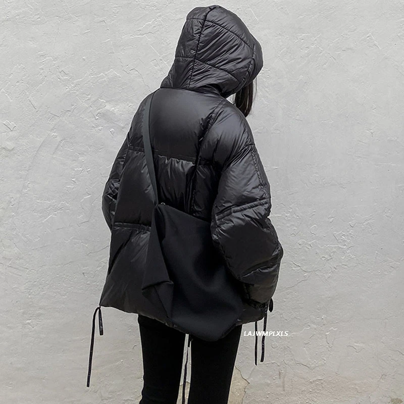 2020 new black Hooded Winter Down Jacket puffer