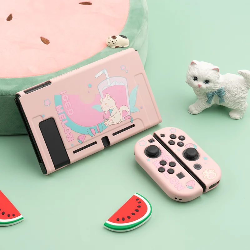 Geekshare Nintendo Switch арбуз Кот мультфильм розовая девушка летняя сказочная Лига ТПУ