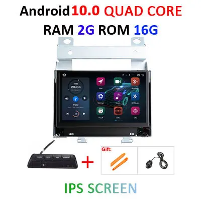 Автомобильный мультимедийный плеер 2 Din Android 10 для Land Rover/freelander 2 2007-2012 gps Automotivo без dvd Радио Wifi OBD2 DVR ips DSP - Цвет: 2G 16G IPS