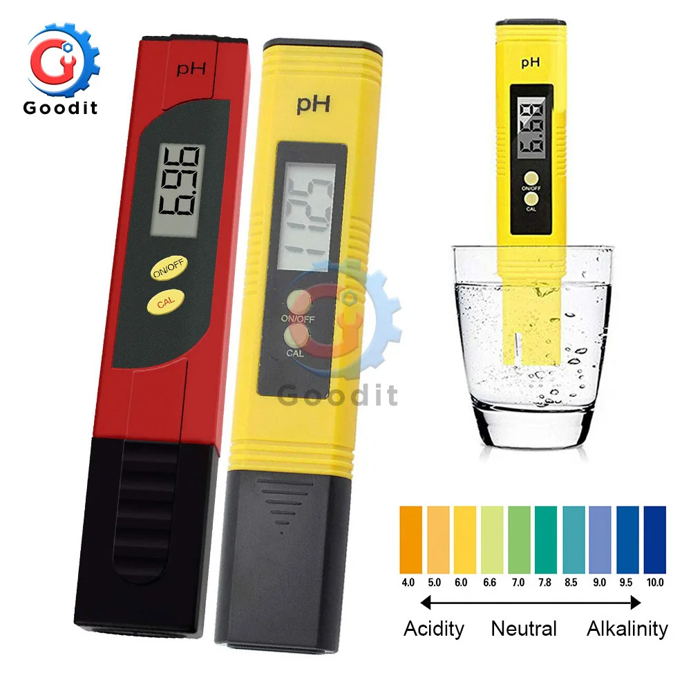 PH Meter 0.01 High Precision Water Quality PenTester with Automatic Calibration Suitable for Aquarium Swimming Pool | Инструменты