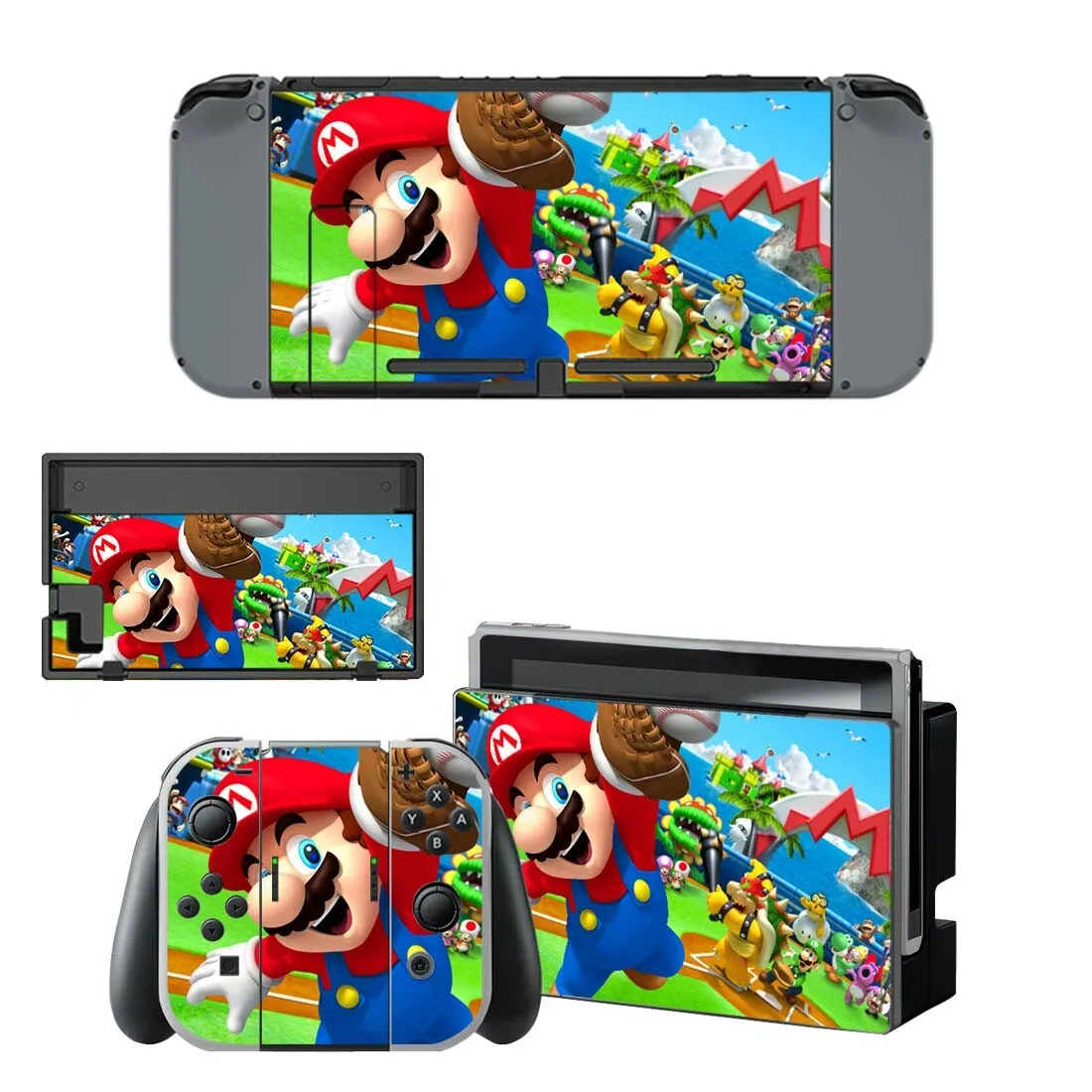 Наклейки Super Mario nintendo switch для nintendo Switch консоль Joy-con контроллер док-станция скины виниловые