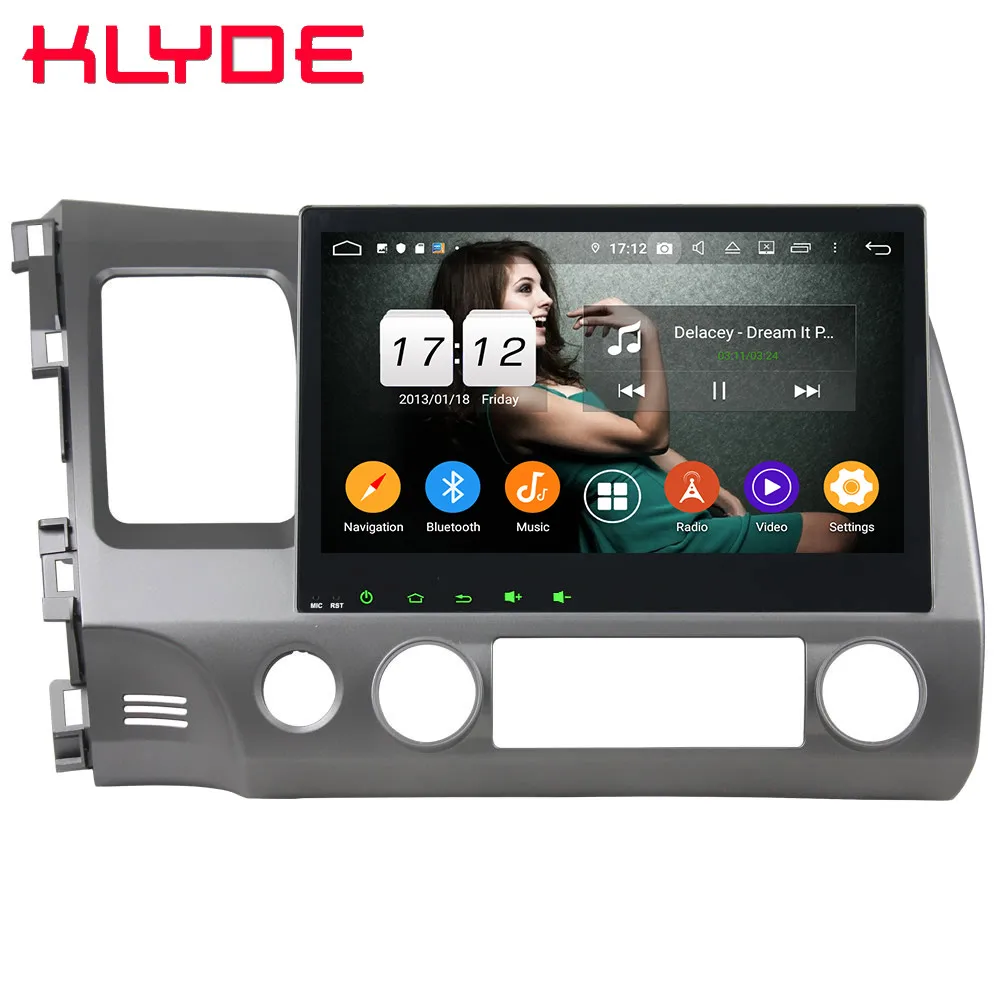 Klyde 10," ips 4G wifi Android 9,0 Восьмиядерный 4 Гб ОЗУ 64 Гб ПЗУ DSP BT автомобильный dvd-плеер радио gps ГЛОНАСС для Honda Civic 2006-2011