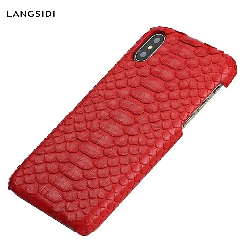 Чехол для телефона из натуральной кожи питона Apple iphone X 11 Pro Max 6 6s 5s se 7 8 Plus XS XSmax XR