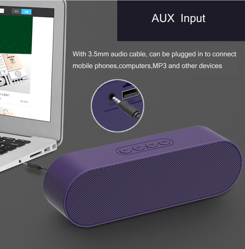 2200 mah bluetooth 5.0 alto-falante com usb