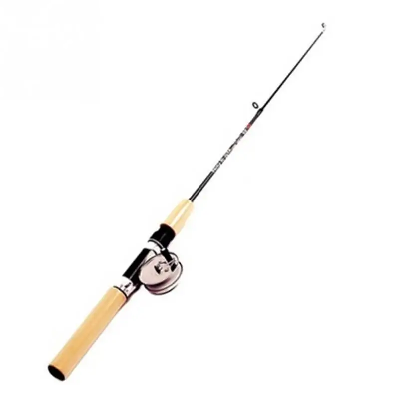 75cm rod and reel Открытый прочный Набор для подледной рыбалки профессиональные ножницы с коробкой твердый Стекловолоконный инструмент удочки аксессуары для катушек комплект комбо зима - Цвет: 75cm rod and reel