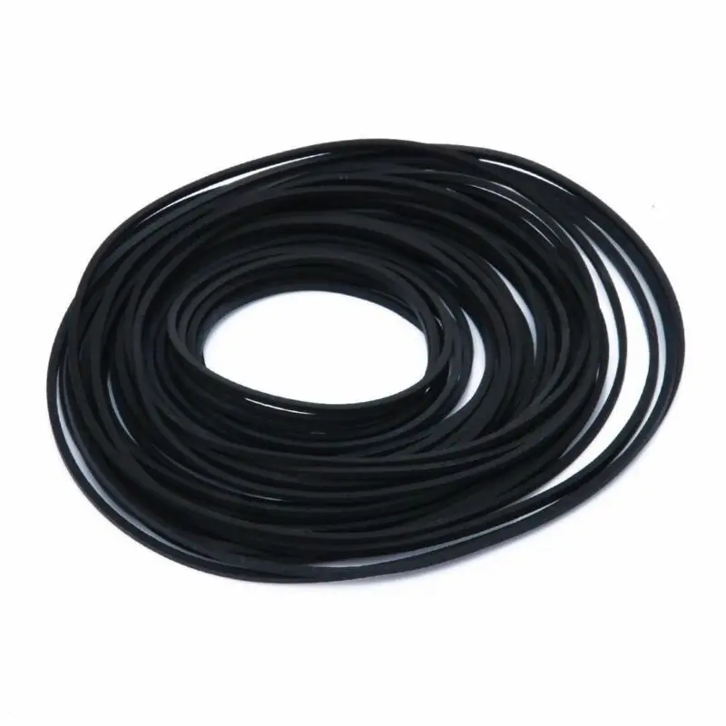 Mix Cassette Tape Replacement Rubber 1pack CD DVD Cassette Tape Recorder Turntable Strap Belt For CD-ROM Video Machines rubber belt