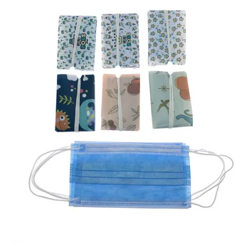 

Cartoon Printed Children Students Face Mask Storage Clip Foldable Storage Bag Respirator Storage Box Staging Folder