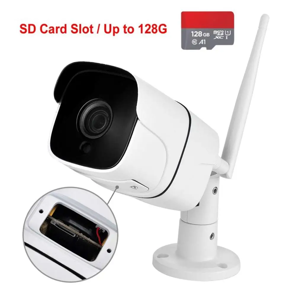 DIDseth HD 1080P Беспроводная sd-карта IP камера 2.0MP двухсторонняя Wifi камера безопасности ночное видение металлическая Водонепроницаемая камера для улицы