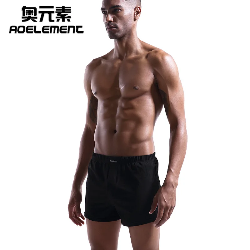 Мужские хлопковые трусы боксеры удобные дышащие больших размеров для