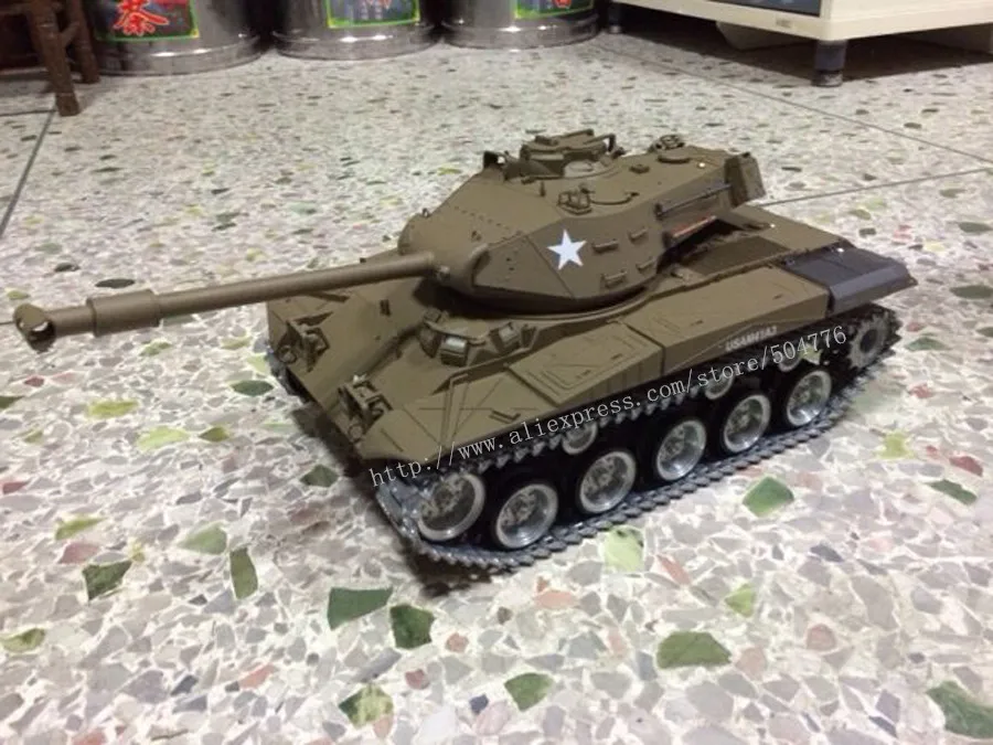 6,0 с инфракрасной боевой системой 1:16 США M41A3 бульдог пульт дистанционного управления боевой танк 3839-1 расширенный металлический Трак металлические колеса