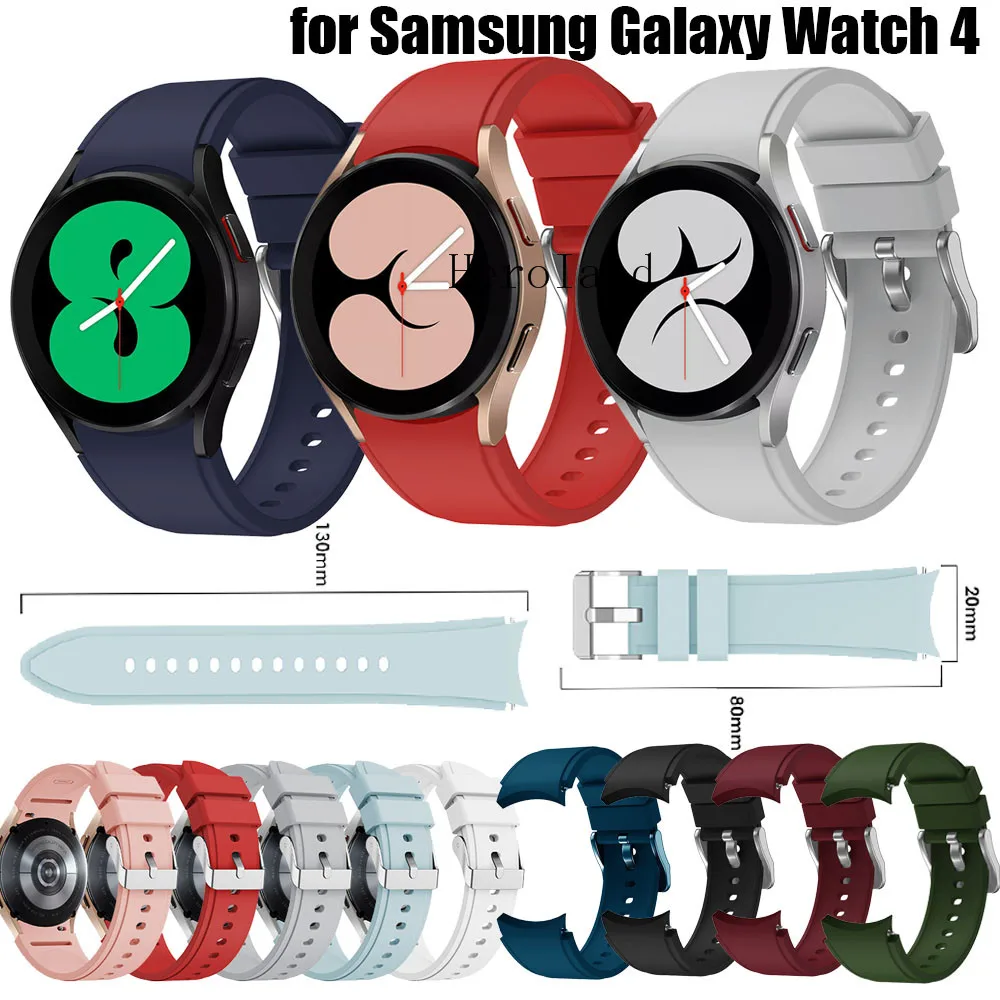 

Ремешок для Samsung Galaxy 6 4 Classic / Samsung Galaxy Watch 6 5 4 40 мм 44 мм умный браслет 20 мм силиконовый ремешок для часов