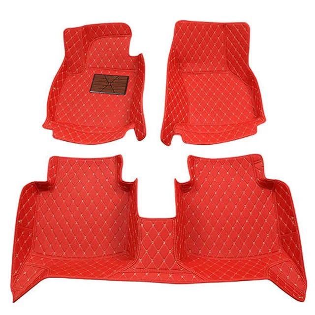 Flash Mat Leather Car Floor Mats for Nissan Navara ST N-Guard OFF-ROADER AT32