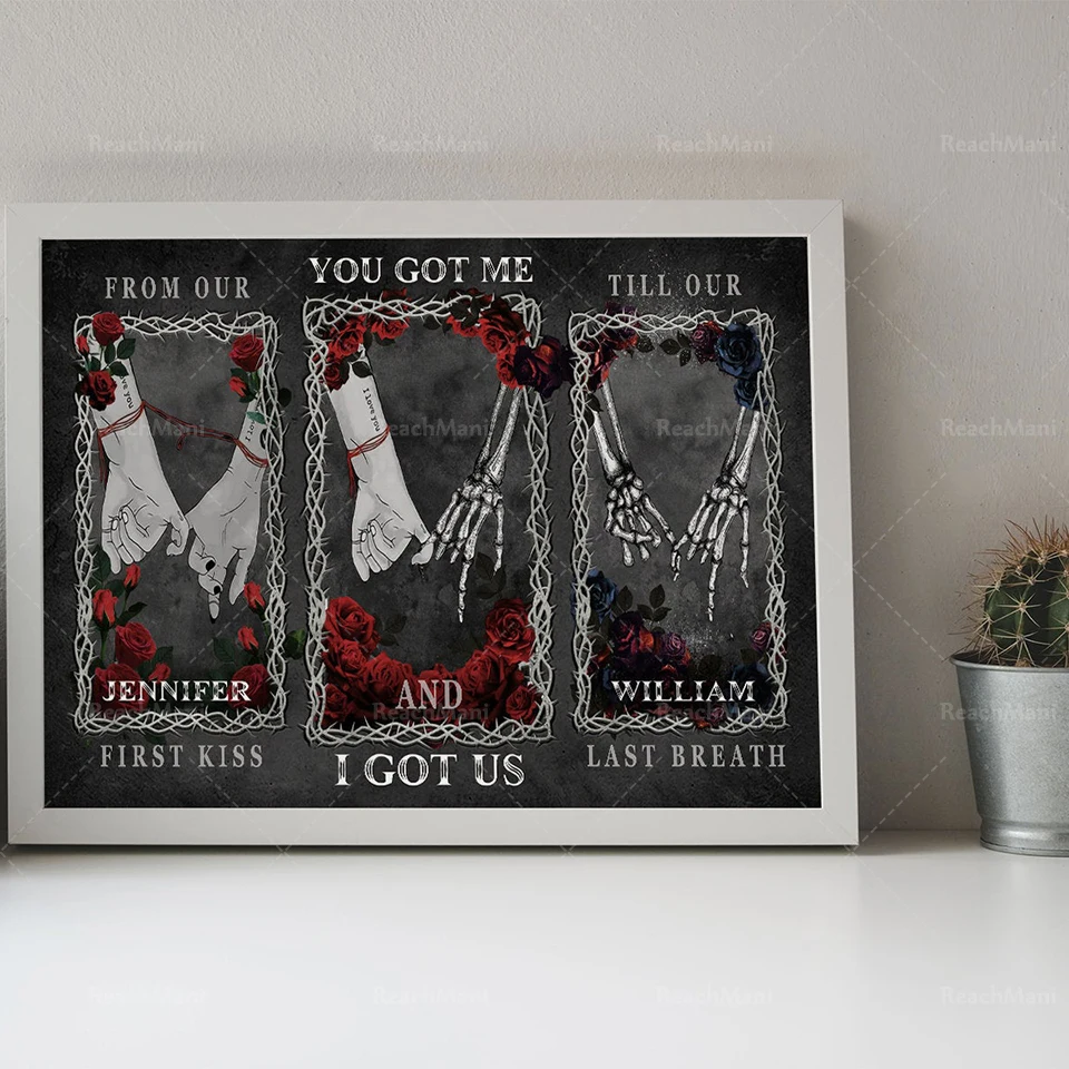 

You and Me We Got This Poster, vintage Retro Style, Anniversary Gift, Couple Art Print, Loving Couple, Signs for Home, Best Gift