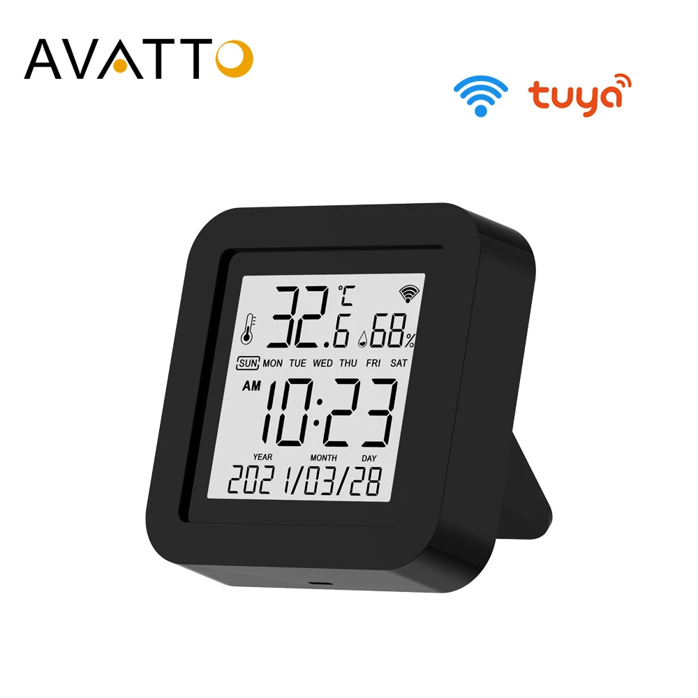Пульт дистанционного управления AVATTO Tuya с Wi-Fi и ИК-датчиком температуры влажности