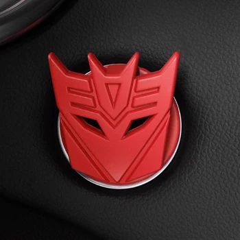 

Car Push Button Switch Cover Start Stop One Key Decorative Sticker Zinc Alloy Parts