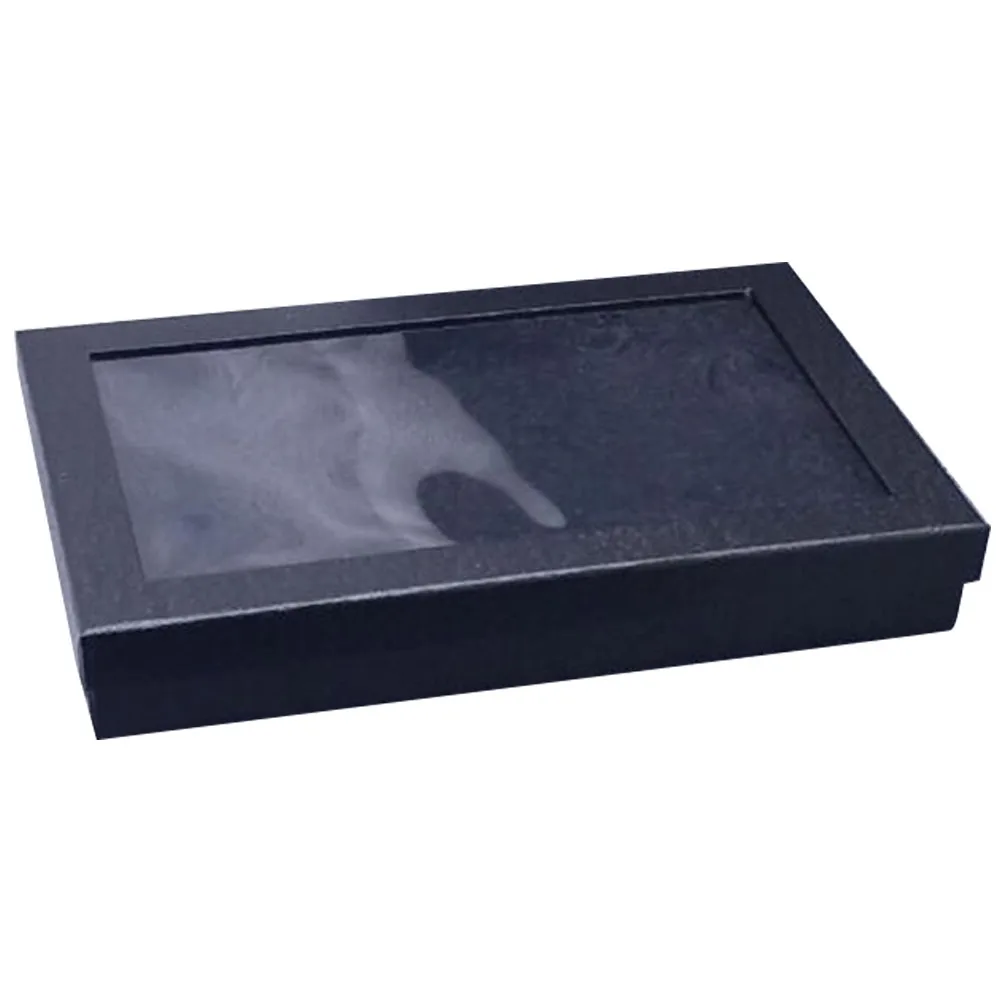 

Earring Storage Portable Ring Display Jewelry Organizer Decorative Rectangle With Lid Protective Home Holder Packing 36 Slots