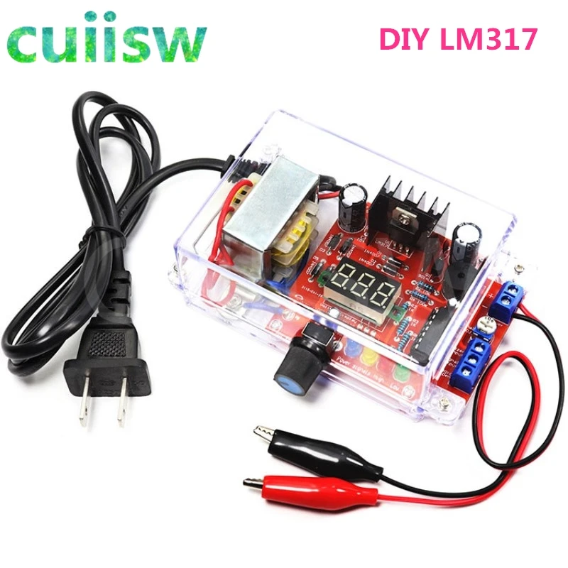 DIY Kit LM317 Регулируемое напряжение 220 В до 1,25 в 12,5 в понижающий модуль питания PCB плата электронные наборы|Интегральные схемы|   | АлиЭкспресс