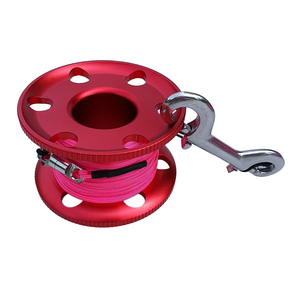 Lightweight Scuba Diving Finger Spool Reel and Replacement 50m/164ft 100ft 30m /20m/66ft Strong Strength Line