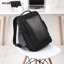 Мужской рюкзак, многофункциональные рюкзаки для ноутбука, школьные сумки, рюкзак для компьютера, бизнес Большая вместительная сумка на плечо, FEGER