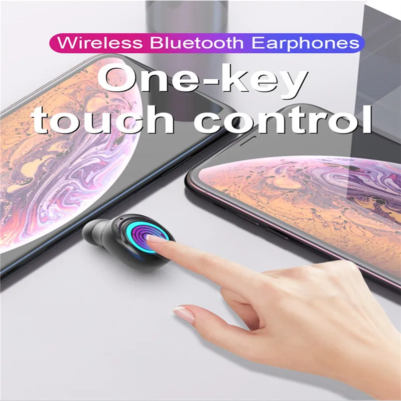 BT5.0 беспроводные наушники спортивные в уши мини беспроводные Bluetooth наушники стерео гарнитура Fone De Ouvido 40OCT21