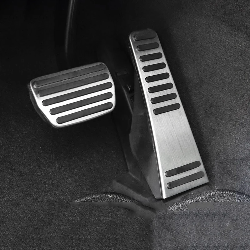 Car Accelerator Brake Pedal Footrest Pedal Plate Cover Non-Drilling Interior Refit For Volvo XC60 XC90 S90-Accessories