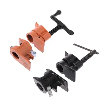 

Woodworking Fixing Pipe Clamps Cast Iron Wood Gluing Pipe Clamps Fixture Heavy Duty Pipe Connector