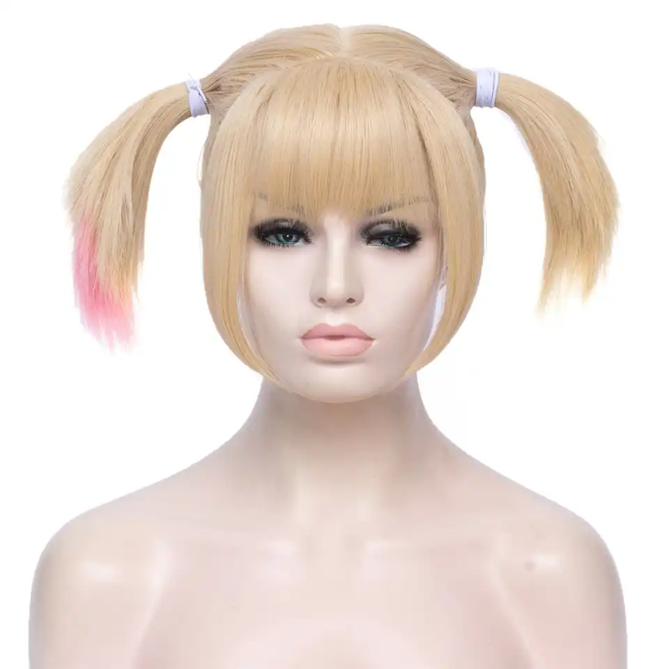 Pariki Dlya Kospleya Iz Anime Gaka Blond Korotkie Pryamye Sinteticheskie Volosy Vechernie Pricheski Dlya Lonita Aliekspress
