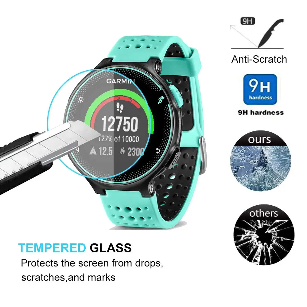 4 шт. 9H закаленное стекло для защиты экрана пленка Garmin Forerunner 220 230 235 620 630 Применимая