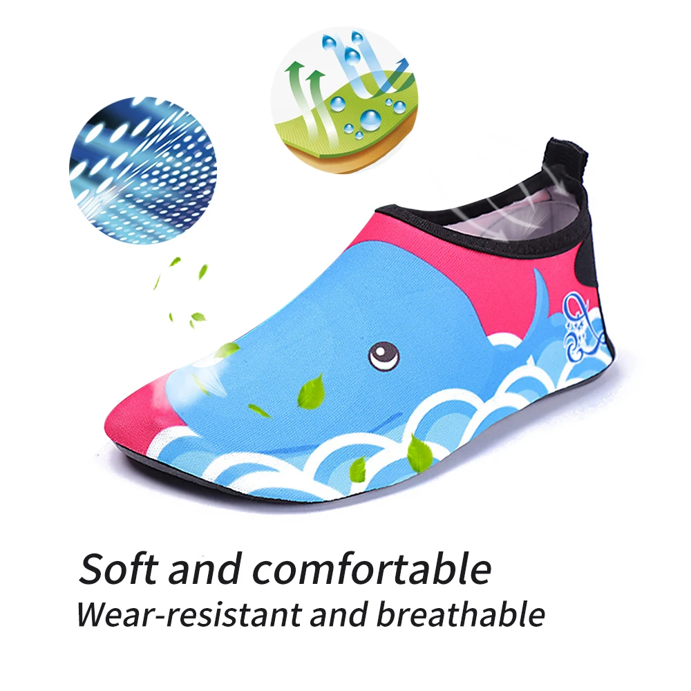 Детская быстросохнущая обувь для плавания; спортивная обувь для воды; Повседневная обувь; Легкие носки для бассейна; тапочки с героями