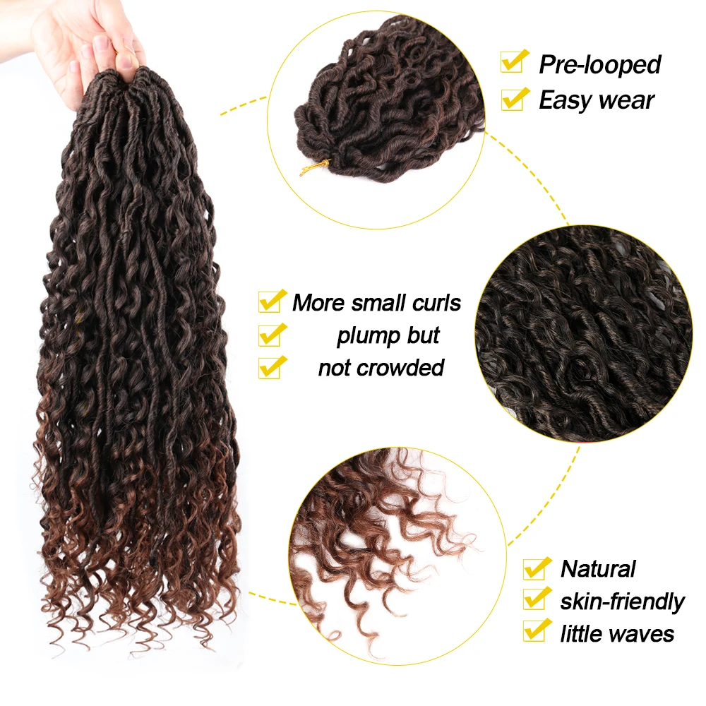 Dreadlocks ondulados