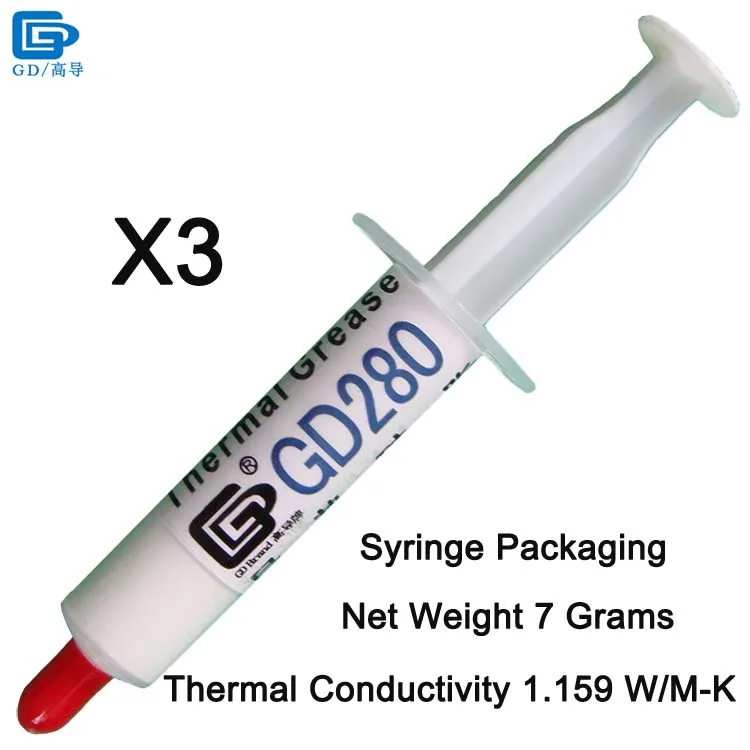GD280-SY7 3 Pieces GD280 теплоотвод пластырь соединения Термальность смазочная паста силикон белый CN30 CN150 CN1000 SSY1 SY1 SY3 SY7 SY15 SY30 - Цвет лезвия: GD280-SY7 3 Pieces