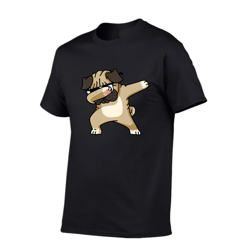 

100% cotton Men's T-shirts Fashion Animal Dog Print Hipster Funny t shirt Men Summer Casual street Hip-hop Tee shirt Male Tops