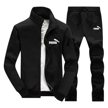 

2020 Tracksuits Mens Sweatshirt Sporting Gyms Spring Jacket + Pants Casual Men's Track Suit Sportswear Fitness Mens Clothing