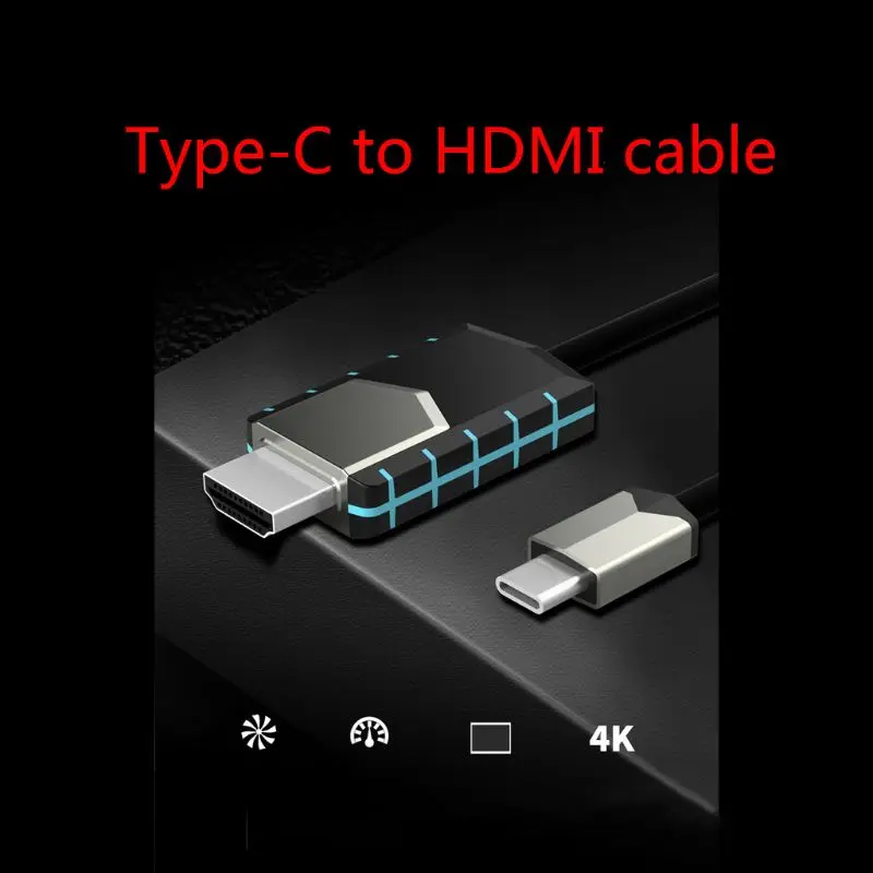 4K USB 3,1 type C к HDMI HDTV кабель адаптер для MacBook Pro/iMac /Surface Book 2 для samsung Galaxy S10 S9 Note 10+ Pro Acc