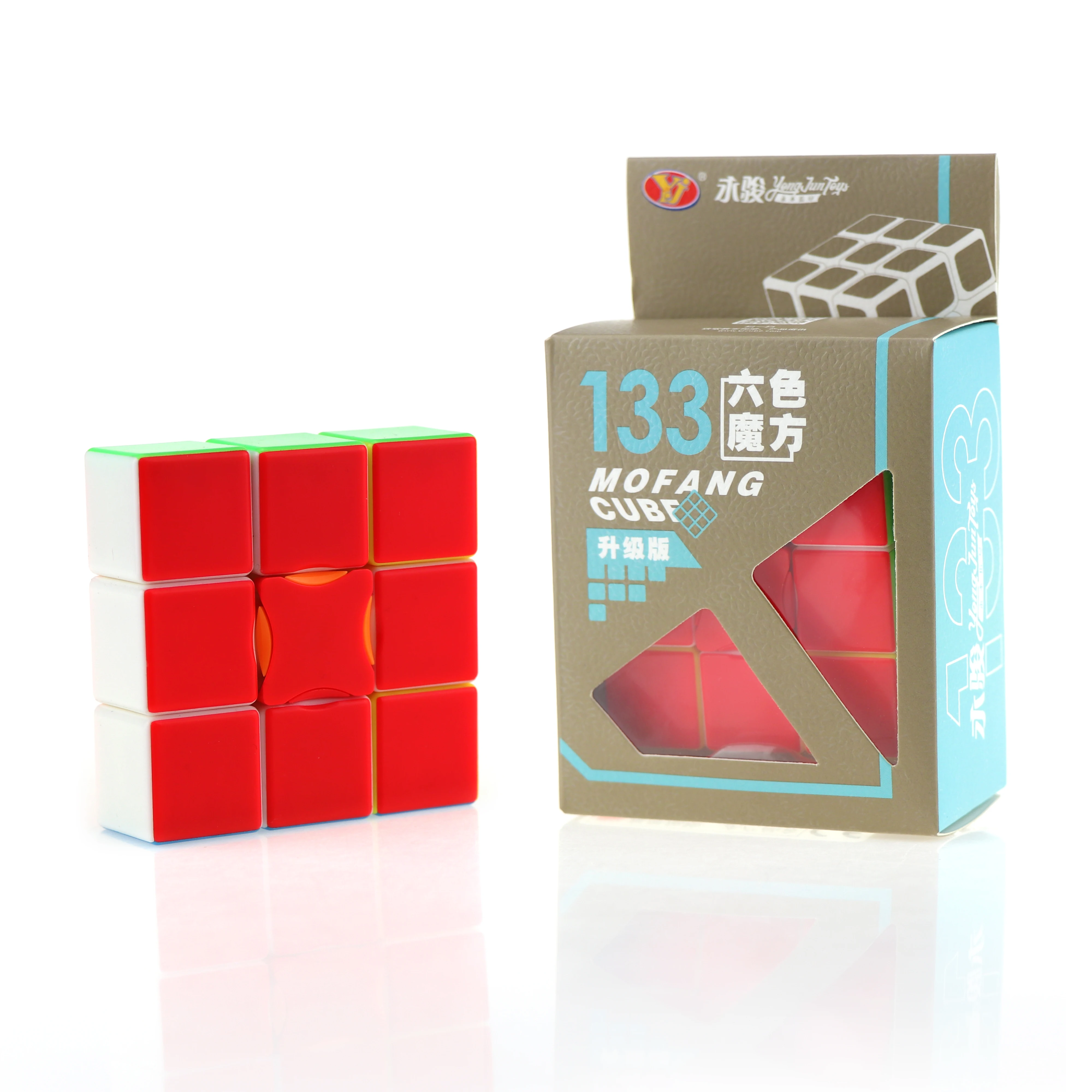 Yongjun 133 Cubo Magic 1x3x3 133 Cubo Stickerless Puzzle шесть цветов Twist 3x3x1 обучающие игрушки для детей