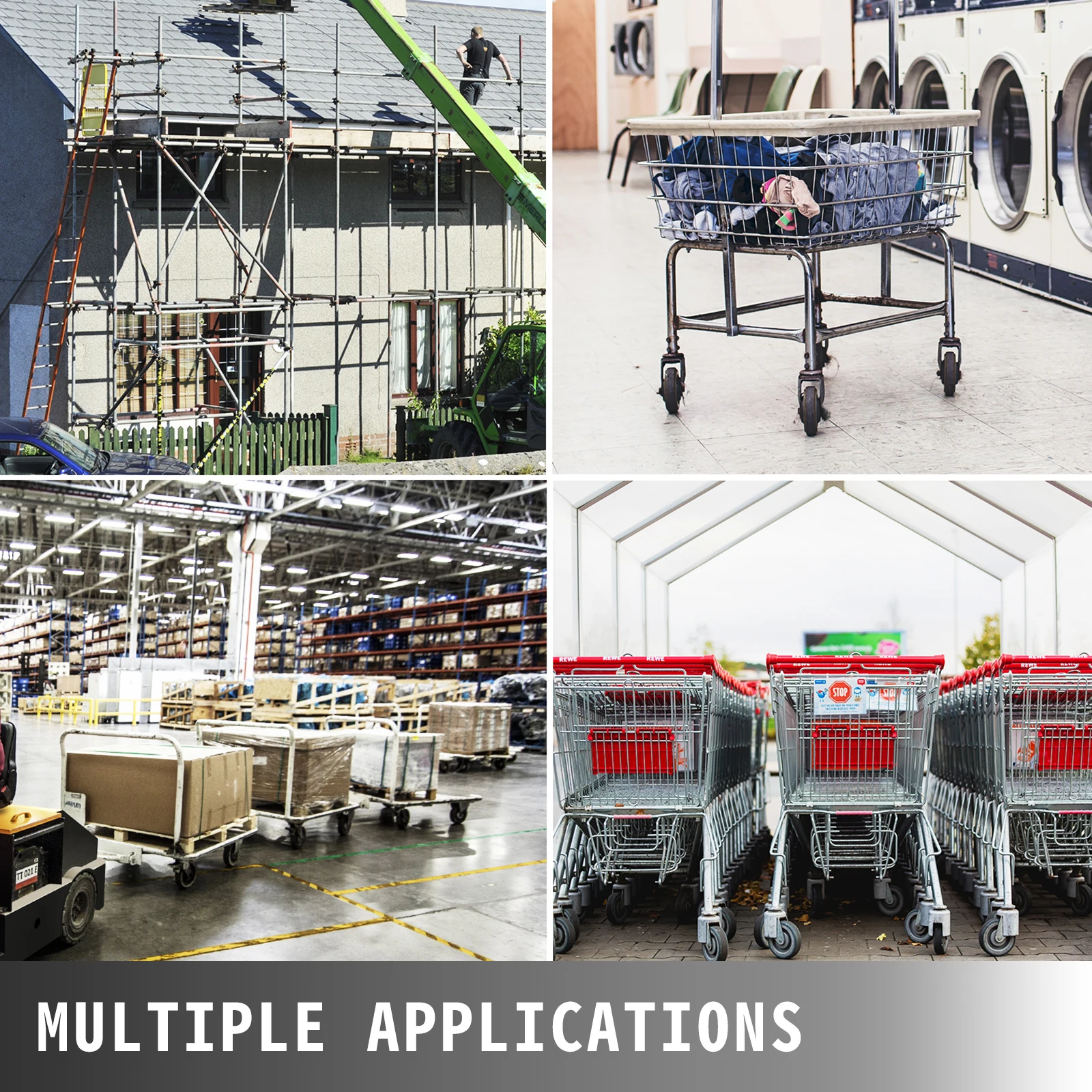 Polyurethane Swivel Caster Wheels with Lock Brake for Industrial Use