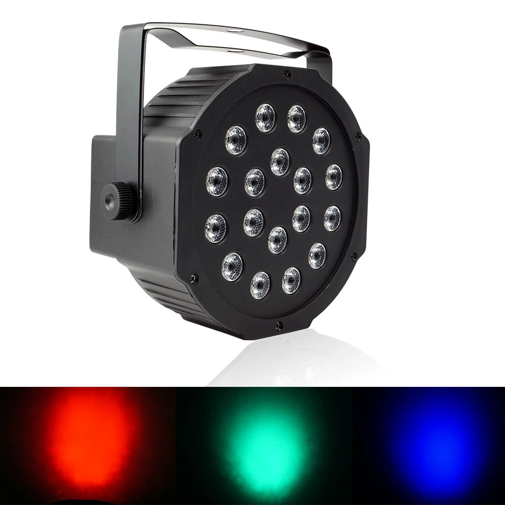 18 led Par Светильник RGB 3в1 плоский par dmx512 дискотечный светильник s Профессиональный