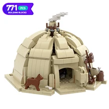 

MOC-65837 Space Wars Camping Tent Building Blocks Bricks Slums City House DIY Model Architecture Toys for Children's Boys Gifts