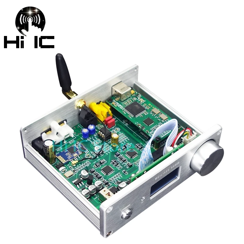 Dual AK4493* 2 DAC Bluetooth 5,0 поддержка оптического коаксиального входа HiFi декодер звукового сигнала 192 кГц DSD RCA выход с пультом дистанционного управления