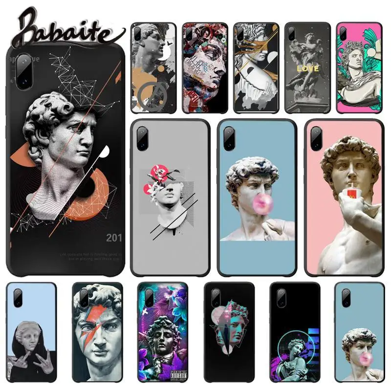 

Babaite Vintage Plaster Statue David Aesthetic Art Cases Cover For Iphone Se2 7 8 Plus X Xs Max Xr 11 Pro Max Phone Accessories