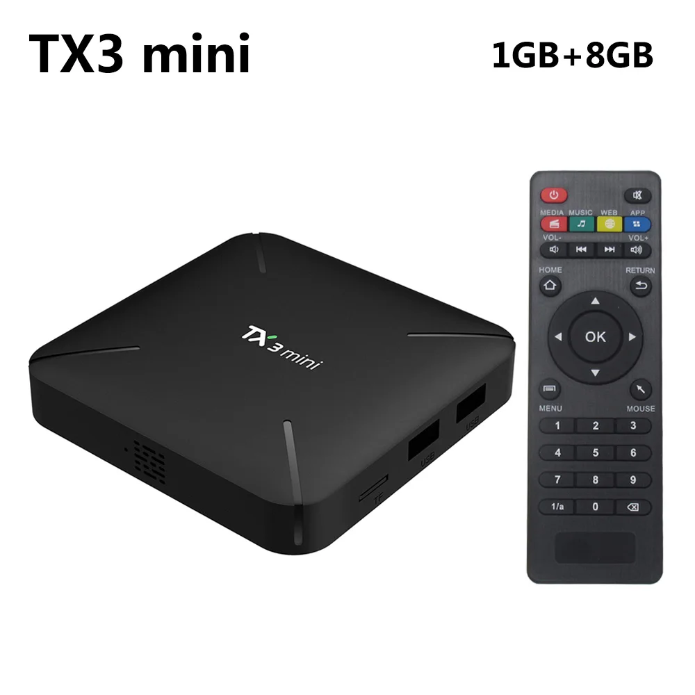 1GB 8GB TX3 mini new TX3 Мини ТВ приставка Android 7,1 2 Гб ОЗУ 16 Гб ПЗУ Amlogic S905W четырехъядерный медиаплеер H.265 4K HD Смарт-приставка vs X96 MINI - Цвет: 1GB 8GB TX3 mini new