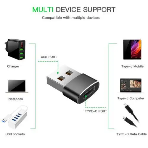 Group Vertical USB-C мужской Тип C к usb-адаптеру 2,0 Женский конвертер данных разъем адаптера