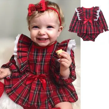 

Toddler Baby Girl Xmas Clothes Sister Matching Dress shorts Santa Claus Outfits