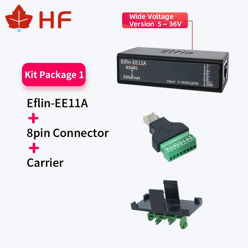 Последовательный мини-сервер EE11A RS485 для Ethernet ModbusTCP последовательный к RJ45
