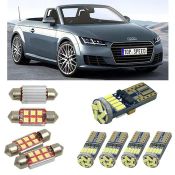 

Interior led Car lights For audi TT roadster fv9 fvr cabrio Reading dome bulbs for cars error free License Plate Light 6pc/lot