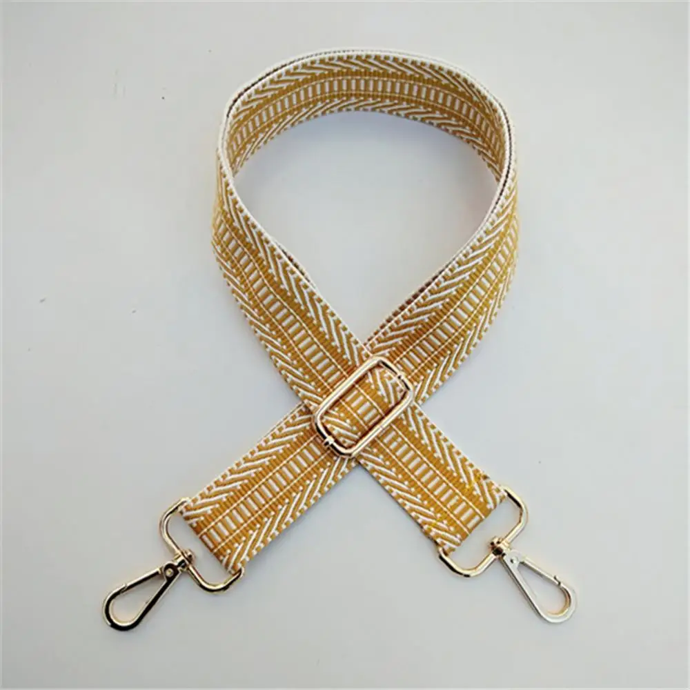 1 120cm Cotton Fabric Stripe Bag Strap Women Lady Shoulder Bag Strap Chic Female Handbag Handle Belt Bag Accessories Correa Bolso - Цвет: 1