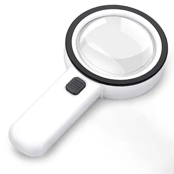 

Led Illuminated Magnifying Glass With Uv Light 30X Handheld Magnifier Reading Magnifying Glass Lens Jewelry Loupe